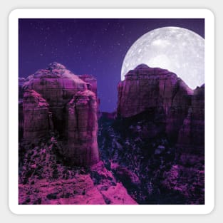 Canyon Moon Sticker